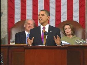 It was a just a coincidence that President Obama delivered his not-State-of-the-Union speech on Mardi Gras. Probably.