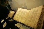 A Codex Sinaiticus manuscript displayed at the British Library in 2007. 